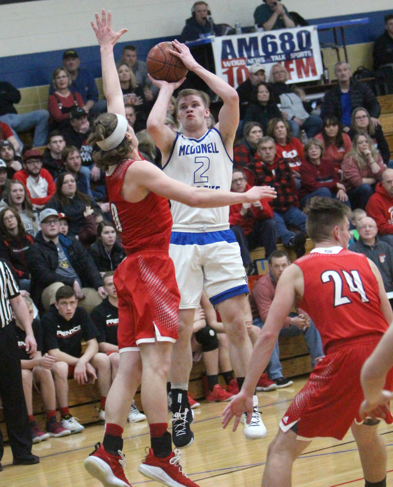 Prentice at McDonell boys basketball 3-2-19